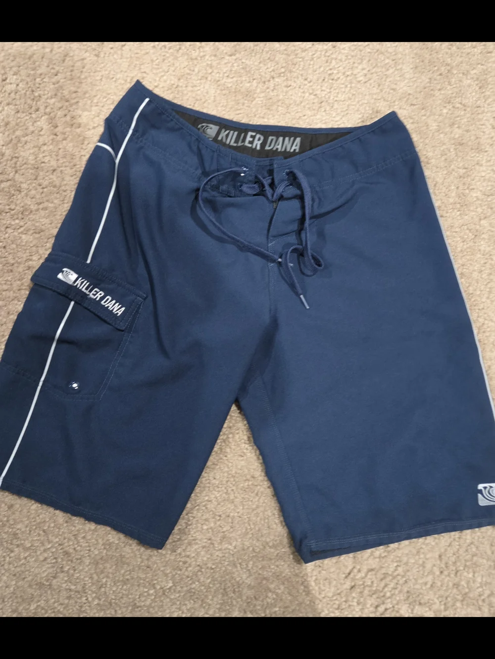 Men's KILLER DONNA Navy Blue Swim Trunk